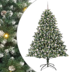 Sapin de Noël artificiel Vert 240 cm PVC, plastique et acier 542448542448
