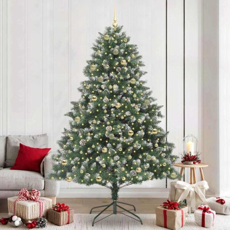 Sapin de Noël artificiel Vert 240 cm PVC, plastique et acier 542449542449