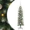 Arbre de Noël artificiel slim avec 150 LED Vert et blanc 120 cm 542450542450