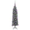 Arbre de Noël artificiel slim avec 150 LED Vert et blanc 120 cm 542451542451