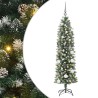 Arbre de Noël artificiel slim avec 150 LED Vert et blanc 150 cm 542456542456
