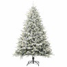Sapin de Noël artificiel pré-éclairé Vert 180 cm PVC et PE 542458542458