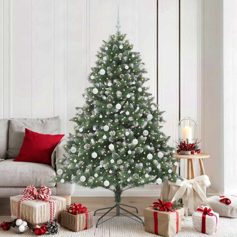 Sapin de Noël artificiel Vert 180 cm PVC, plastique et acier 542459542459