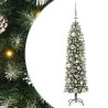 Arbre de Noël artificiel slim avec 150 LED Vert et blanc 120 cm 542460542460