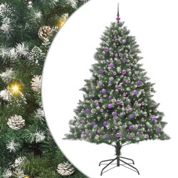 Sapin de Noël artificiel Vert 210 cm PVC, plastique et acier 542462542462