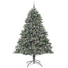 Sapin de Noël artificiel Vert 210 cm PVC, plastique et acier 542462542462