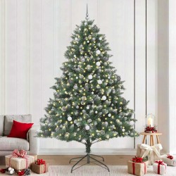 Sapin de Noël artificiel Vert 240 cm PVC, plastique et acier 542463542463