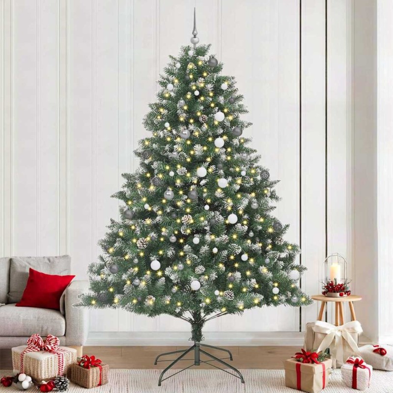 Sapin de Noël artificiel Vert 240 cm PVC, plastique et acier 542463542463