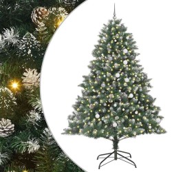 Sapin de Noël artificiel Vert 240 cm PVC, plastique et acier 542463542463