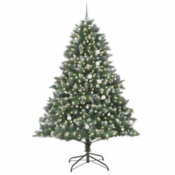 Sapin de Noël artificiel Vert 240 cm PVC, plastique et acier 542463542463