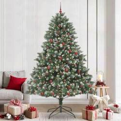 Sapin de Noël artificiel Vert 240 cm PVC, plastique et acier 542464542464