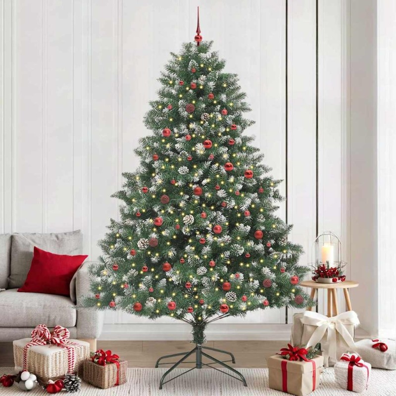 Sapin de Noël artificiel Vert 240 cm PVC, plastique et acier 542464542464