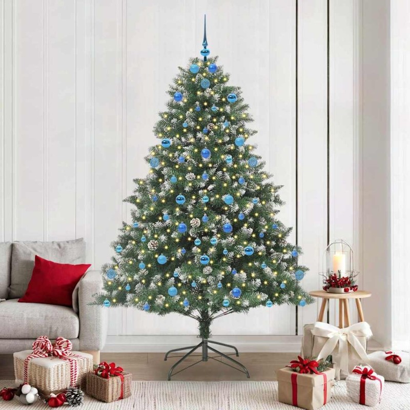 Sapin de Noël artificiel Vert 210 cm PVC, plastique et acier 542465542465