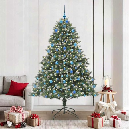 Sapin de Noël artificiel Vert 210 cm PVC, plastique et acier 542465542465