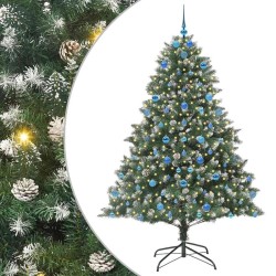 Sapin de Noël artificiel Vert 210 cm PVC, plastique et acier 542465542465