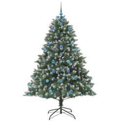 Sapin de Noël artificiel Vert 210 cm PVC, plastique et acier 542465542465