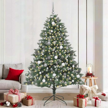Sapin de Noël artificiel Vert 210 cm PVC, plastique et acier 542466542466