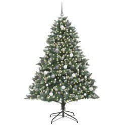 Sapin de Noël artificiel Vert 210 cm PVC, plastique et acier 542466542466