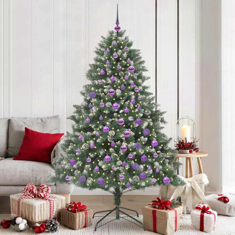 Sapin de Noël artificiel Vert 180 cm PVC, plastique et acier 542468542468