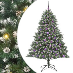 Sapin de Noël artificiel Vert 180 cm PVC, plastique et acier 542468542468