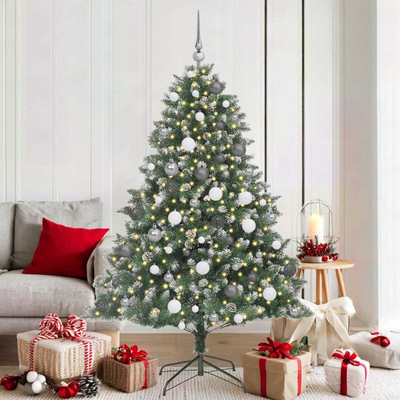 Sapin de Noël artificiel Vert 180 cm PVC, plastique et acier 542470542470