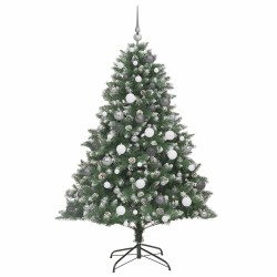 Sapin de Noël artificiel Vert 180 cm PVC, plastique et acier 542470542470