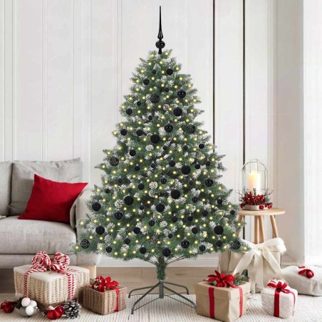 Sapin de Noël artificiel Vert 180 cm PVC, plastique et acier 542472542472