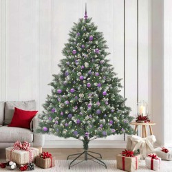 Sapin de Noël artificiel Vert 240 cm PVC, plastique et acier 542482542482