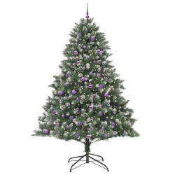 Sapin de Noël artificiel Vert 240 cm PVC, plastique et acier 542482542482