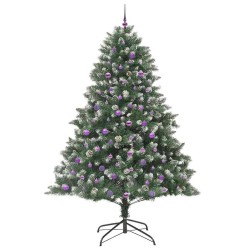 Sapin de Noël artificiel Vert 240 cm PVC, plastique et acier 542482542482