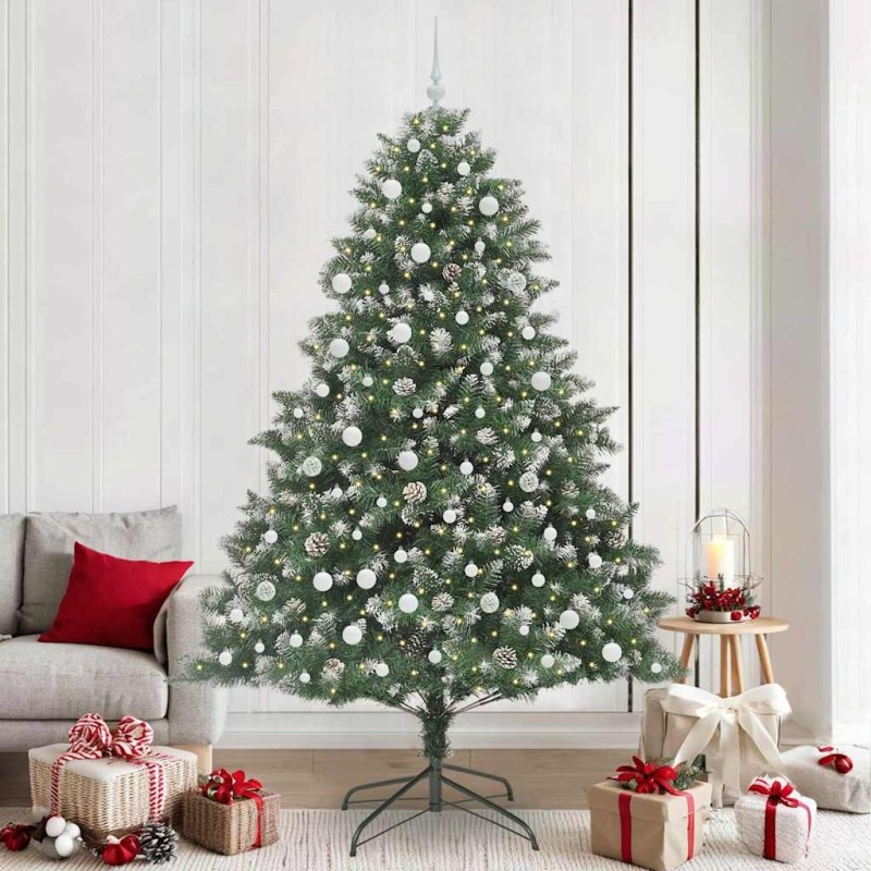 Sapin de Noël artificiel Vert 240 cm PVC, plastique et acier 542495542495