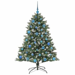Sapin de Noël artificiel Vert 150 cm PVC, plastique et acier 542496542496