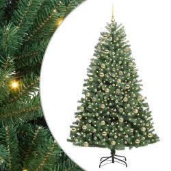 Sapin de Noël Artificiel à Branches Articulées Vert 210 cm 542499542499