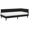 Cadre de lit d'angle avec matelas 2 pcs Noir Velours 542503542503