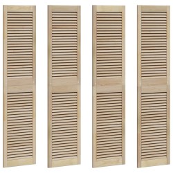 Porte de Cabinet avec porte 4 pcs Naturel 170 x 2,1 x 39,5 cm 542541542541