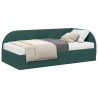 Cadre de lit d'angle avec matelas 2 pcs Vert Velours 542570542570