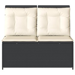 Banc de jardin Noir polyrotin 542574542574