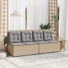 Banc de jardin Beige polyrotin 542581542581