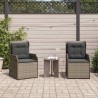 Banc de jardin 2 pcs Gris polyrotin 542590542590