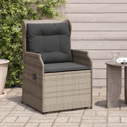 Banc de jardin 2 pcs Gris polyrotin 542590542590