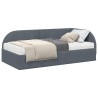 Cadre de lit d'angle avec matelas 2 pcs Gris Velours 542599542599