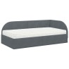Cadre de lit d'angle avec matelas 2 pcs Gris Velours 542599542599