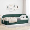 Cadre de lit d'angle avec matelas 2 pcs Vert Velours 542600542600