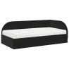 Cadre de lit d'angle avec matelas 2 pcs Noir Velours 542613542613