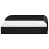 Cadre de lit d'angle avec matelas 2 pcs Noir Velours 542613542613