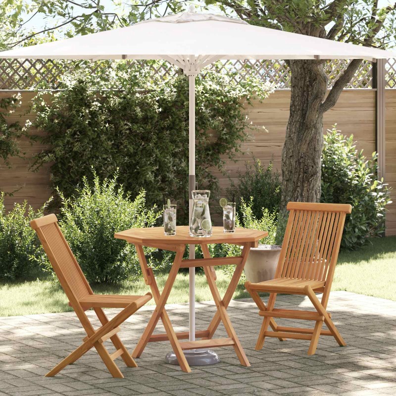 Ensemble de salle à manger pour jardin 3 pcs Marron 542620542620
