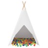 Tente tipi Blanc 120 x 120 x 150 cm Tissu et plastique 542639542639