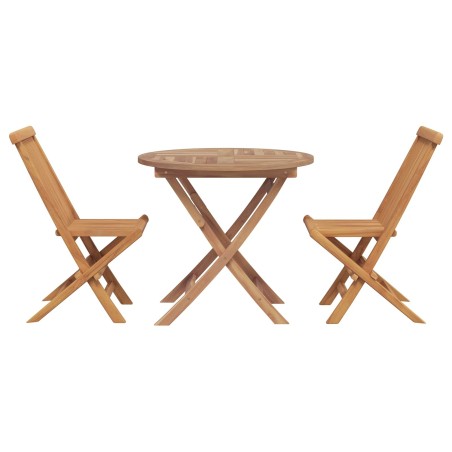 Ensemble de salle à manger pour jardin 3 pcs Marron 542640542640