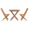 Ensemble de salle à manger pour jardin 3 pcs Marron 542640542640