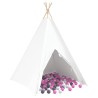 Tente tipi Blanc 120 x 120 x 150 cm Tissu et plastique 542642542642